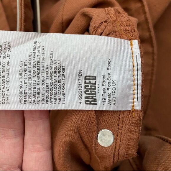 The Ragged Priest Mom Jeans With Butt Cut in Brown - Picture 9 of 9